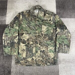 Vintage Ranger Real Tree Camo Button Up‎ Mens Size Medium Made In USA